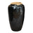 Tall Black Vintage Earthenware Jar