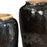 Tall Black Vintage Earthenware Jar