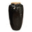 Tall Black Vintage Earthenware Jar
