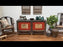 Painted Red and Black Antique Sideboard