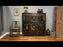 Antique Qinghai Display Cabinet with Paintings