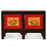 Red and Black Lacquer Mongolian Sideboard