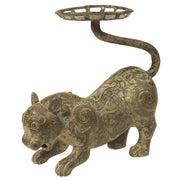 Bronze Lion Candle Holder