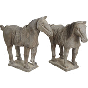 Pair of Rustic Carved Horses