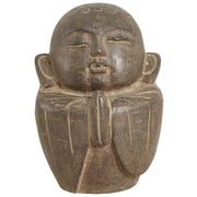 Carved Stone Praying Monk