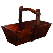 Large Rectangular Wooden Basket