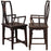 Pair of Decorative Chinese Southern Official Chairs