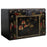 Black Painted Opera Trunk with Flowers
