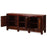 Red Lacquer Chinese Antique Painted Sideboard