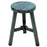 Round Stool, Blue Lacquer