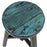 Round Stool, Blue Lacquer
