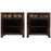 Pair of Distressed Lacquer Side Cabinets