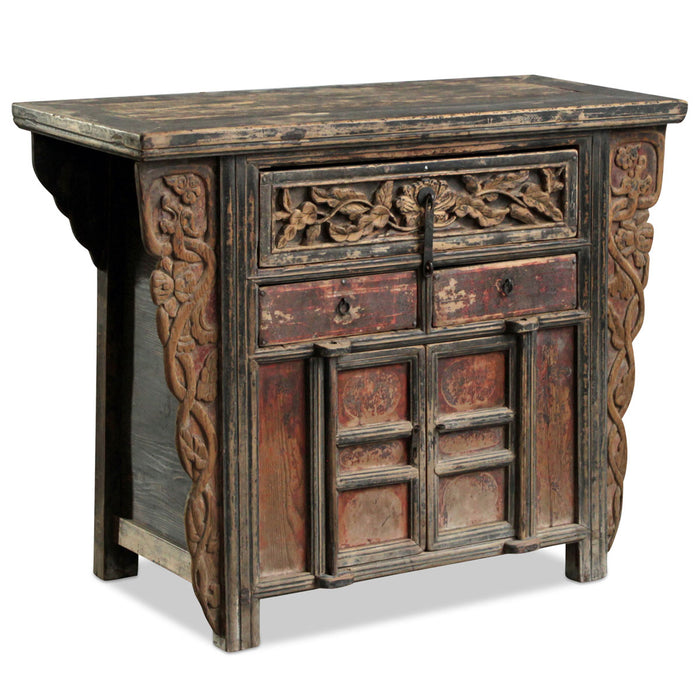Shaanxi Cabinet With Dragon Carvings