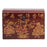 Wooden Storage Box with Gold Paintings