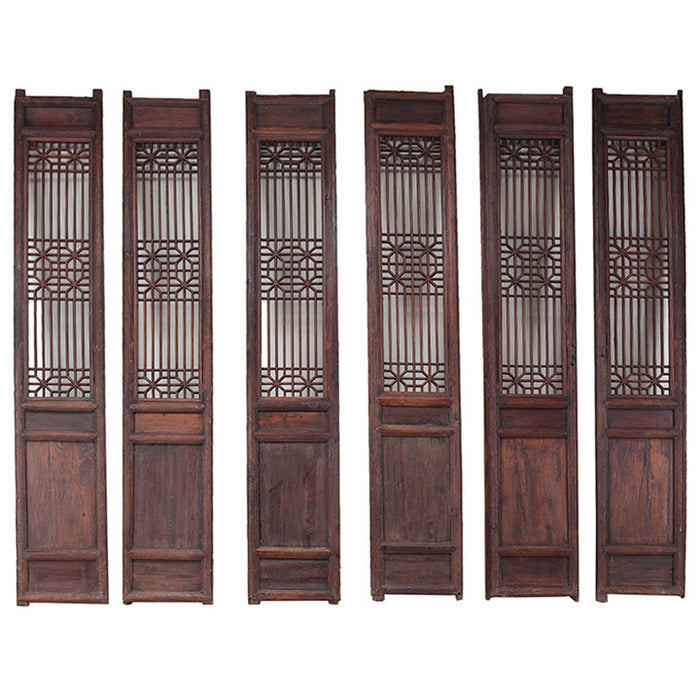 Set of Six Tall Lattice Panels — Shimu