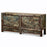 Crackled Lacque Blue and Cream Sideboard