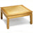 Square Daybed Table, Light Elm