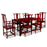 Ming Dining Set, Cherry Red