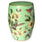 Ceramic Chinese Stool, Green With Hummingbirds