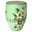 Ceramic Chinese Stool, Green With Hummingbirds