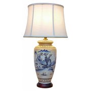 Ancient Landscape Vase Lamp