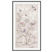 Chinoiserie Print Bamboo and Butterflies
