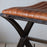 Narwana Ribbed Leather Footstool