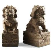 Pair of Stone Temple Lions