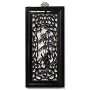 Carved Panel - 'Uprightness', Black Lacquer
