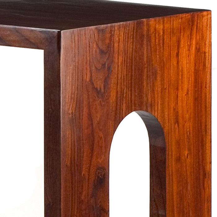 Scroll Altar Table, Warm Elm — Shimu