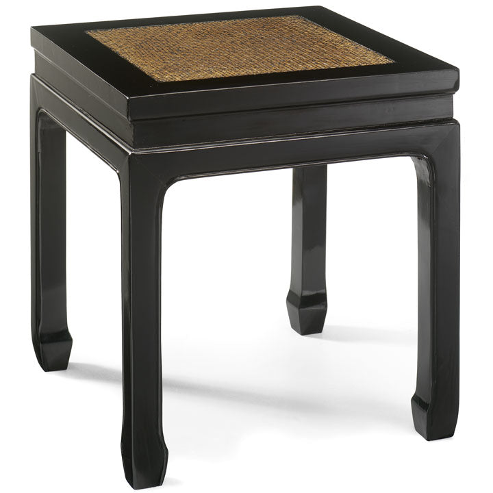 Square Stool, Black Lacquer — Shimu