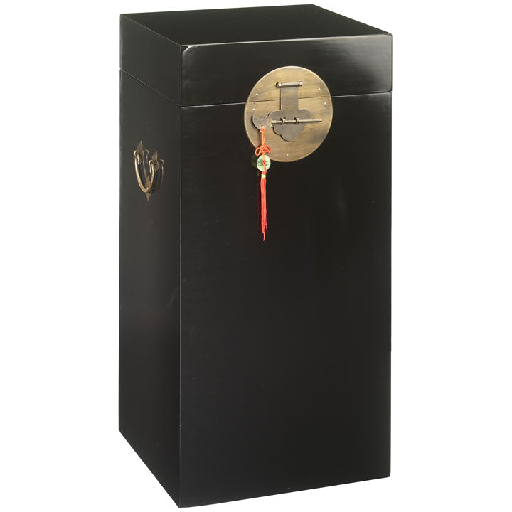 Chinese Black Lacquer Trunk, Tall — Shimu