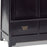 Large Tapered Cabinet, Black Lacquer