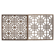 Pair of Geometric Wall Panels
