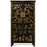 Gold Decorated Wedding Cabinet, Black Lacquer