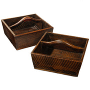 Straight Sided Shallow Basket