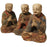 Carved Wooden Praying Buddha