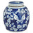 Ginger Jar, Blue and White with Butterfly