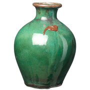 Green Ceramic Round Vase