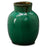 Small Green Ceramic Jar
