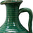 Tall Green Ceramic Oil Jug