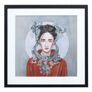 Chinese Art, Miao Girl with Silver Necklace