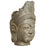 Carved Stone Buddha Head with Crown