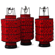 Chinese Lantern - Tall Red Hexagonal