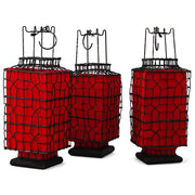 Chinese Lantern, Tall Red Rectangular